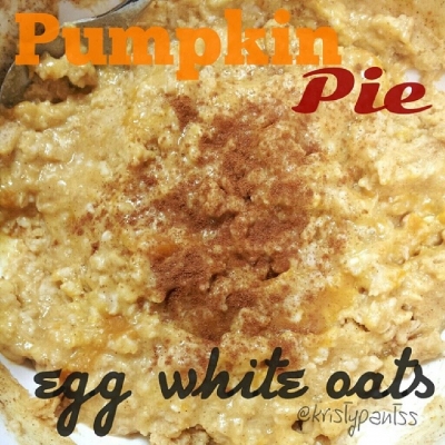 Pumpkin Pie Egg White Oats