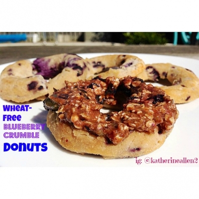 Wheat-Free Blueberry Crumble Donut
