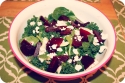 Bright Beet, Fennel and Goat Cheese Greens