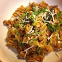 Brown Rice Pasta W/ Kale Bolognese 