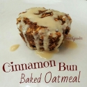 Cinnamon Bun Baked Oatmeal