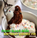 Fudgy Black Bean Birthday Cookie Pie