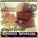 Gingerbread Protein Brownies