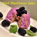 Kiwi Blackberry Protein Cake