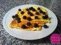 Lemon Blueberry Egg White Oatmeal Protein Pancakes
