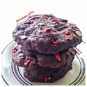 Peppermint Bark Protein Cookies