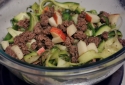 Simple Zucchini Pasta With Ground Beef and Apples