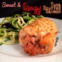 Sweet and Tangy Tuna-Stuffed Salmon