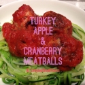 Turkey, Apple & Cranberry Meatballs With Chargrilled Bell Pepper Sauce