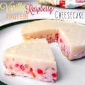Vanilla Raspberry Protein Cheesecake